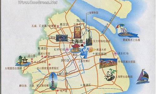 上海旅游景点路线分布图高清,上海旅游景点路线
